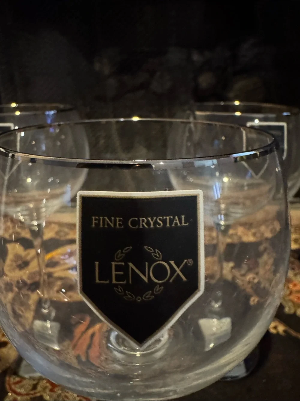 Lenox Clear Crystal Wine Glasses - Clear
